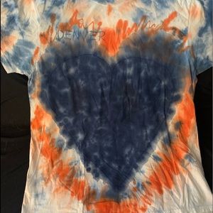 Go Broncos !!! Handmade tie dye shirt